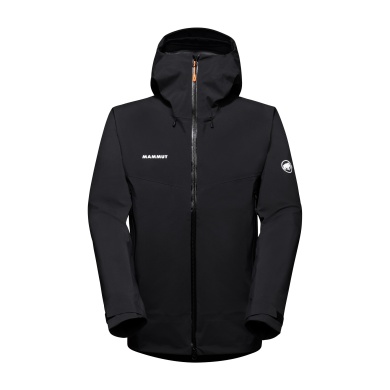 Mammut All-Season Hiking Jacket Crater Pro Hardshell with Hood (waterproof, robust, durable) black Men